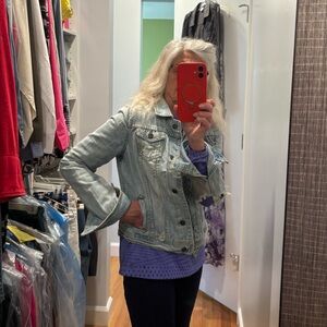 Women's Abercrombie & Fitch Light Blue Denim Jacket